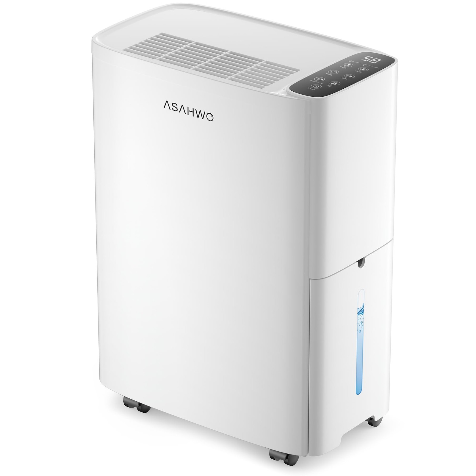 ASAHWo 2500 Sq.Ft Dehumidifier for Basement with Drain Hose 34 Pints, White
