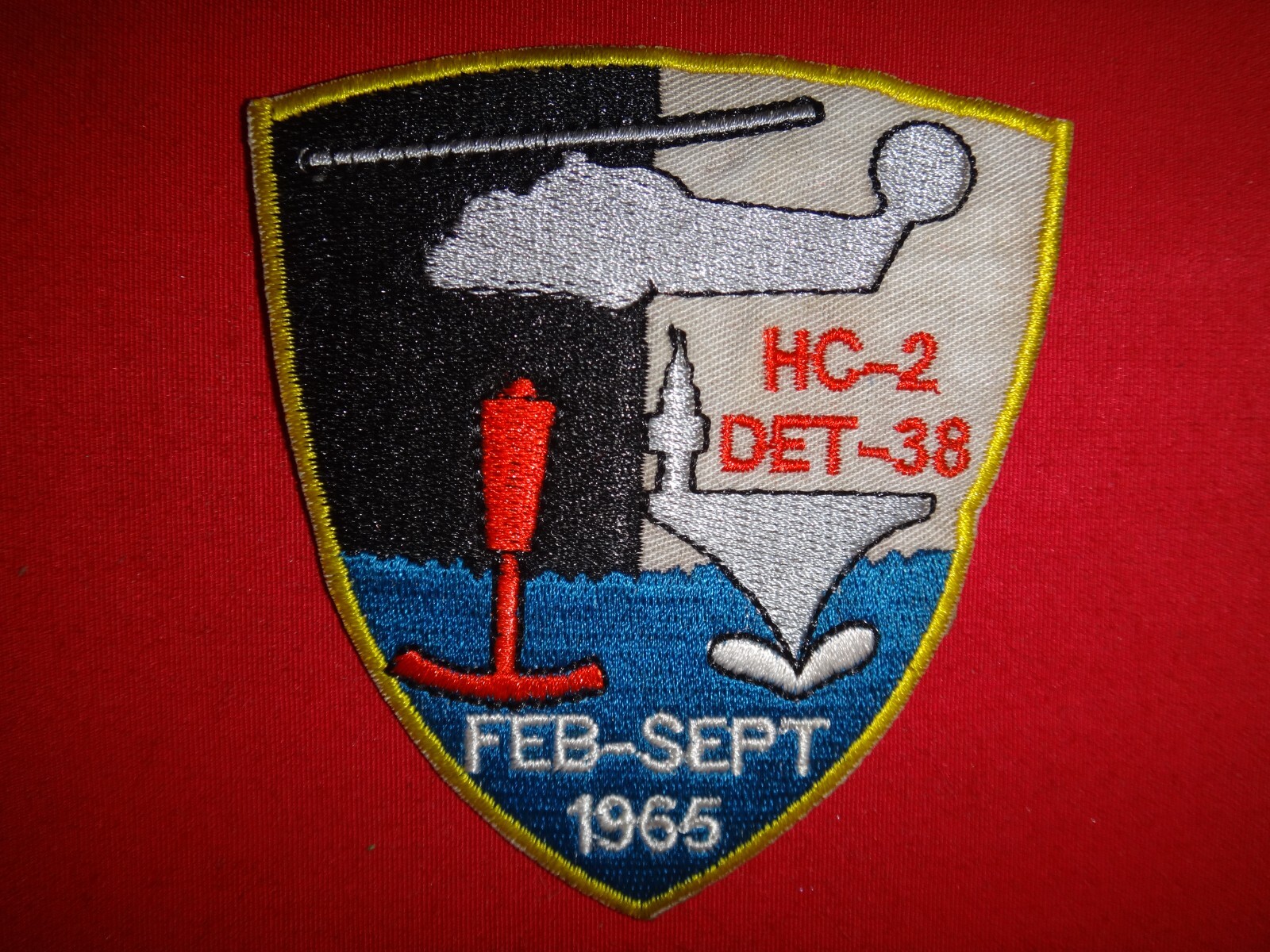 US Navy Helicopter Combat HC-2 DET-38 Feb-Sept 1965 Vietnam War Patch