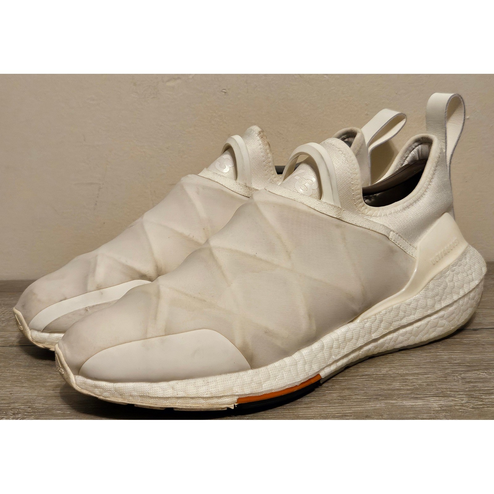 Adidas Y-3 UltraBoost 22 'Triple White' HR1980 Men's Size 10.5