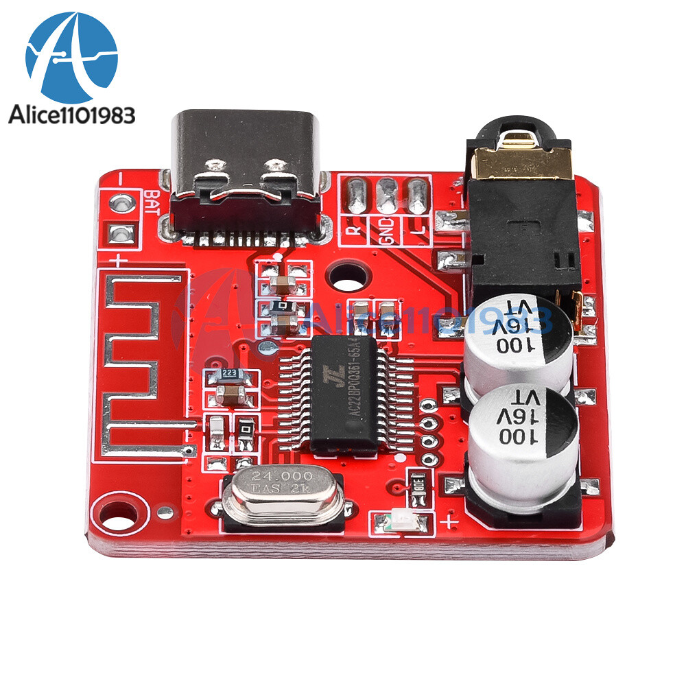 5pcs 3.7-5V Bluetooth 5.0 Audio Receiver MP3 Decoder Lossless Amplifier Module