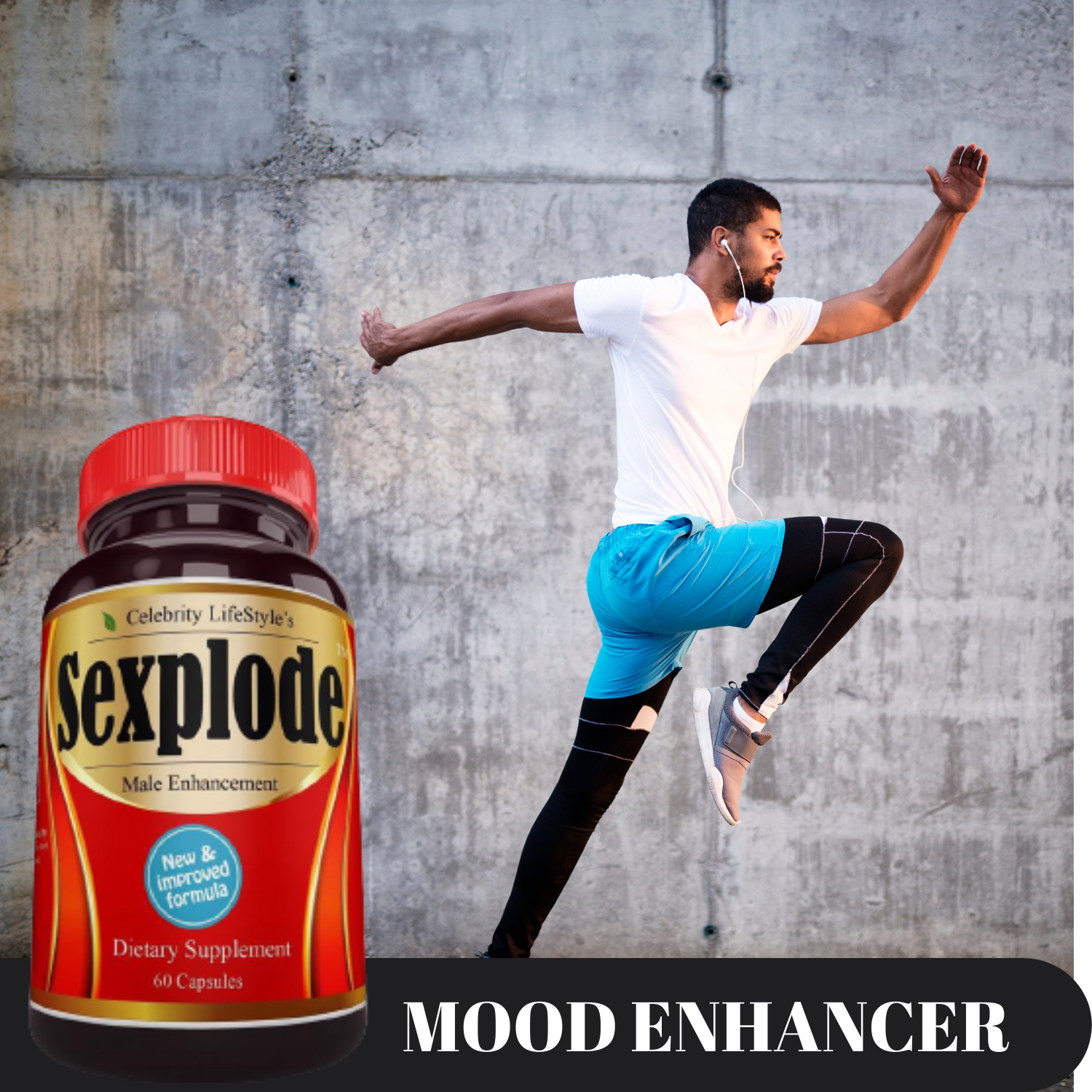 XXXplode for Men Male Enhancement, Testosterone Booster, Energy, Stamina - 60C