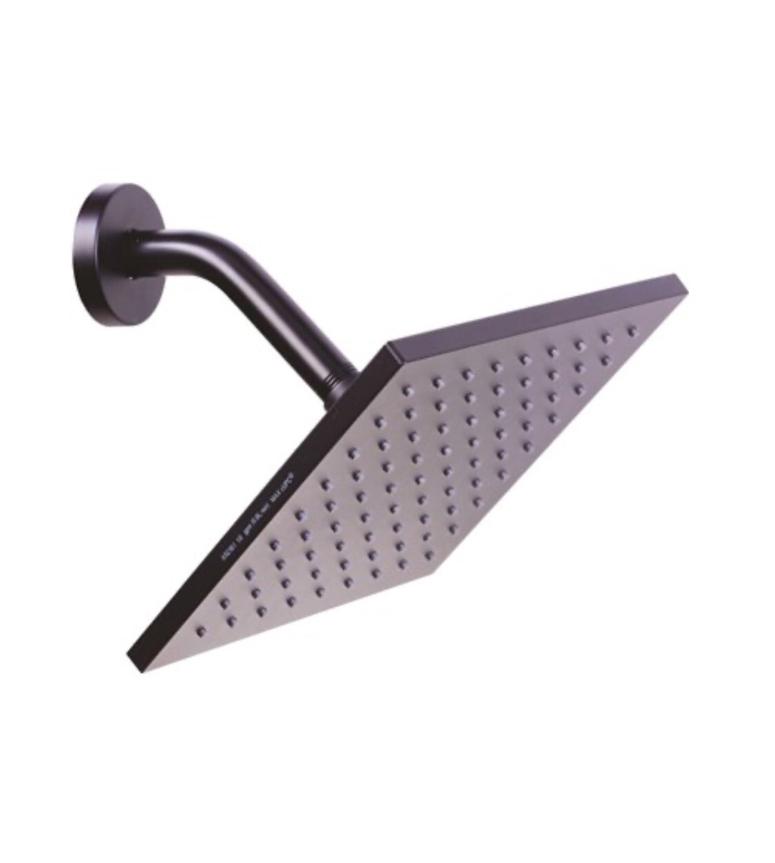 Premier Beck 8” Rain Showerhead With Arm And Flange in Matte Black