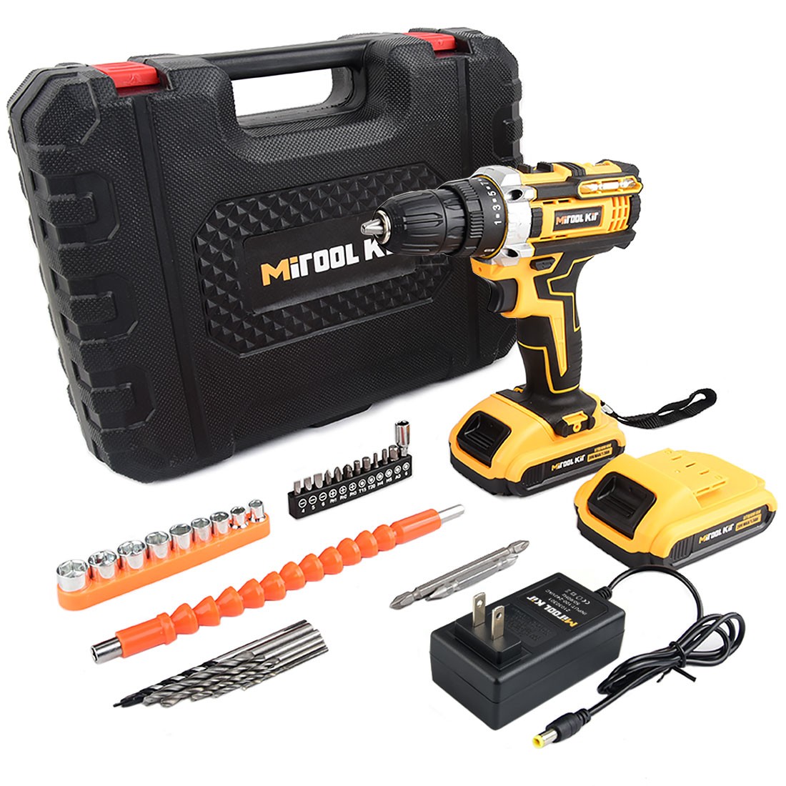 2026 Cordless Drill Kit with Screwdriver Bits, Rechargeable Electric Drill Set