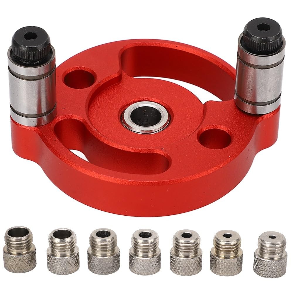 Self Centering Doweling Jig with 8 Bushings – Vertical Drill Guide for 3-10mm...