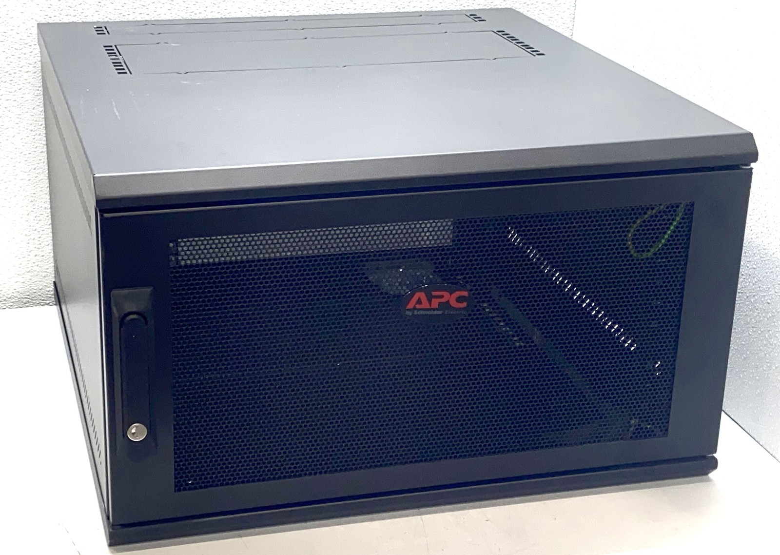 APC NetShelter WX 6U Wall Mount Rack Enclosure Cabinet Single Hinged E242296
