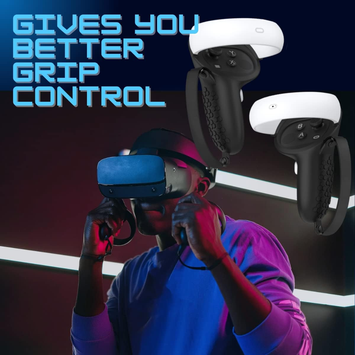 Controller Grip for Oculus Quest 2 Accessories Grips Cover for VR Touch Controll
