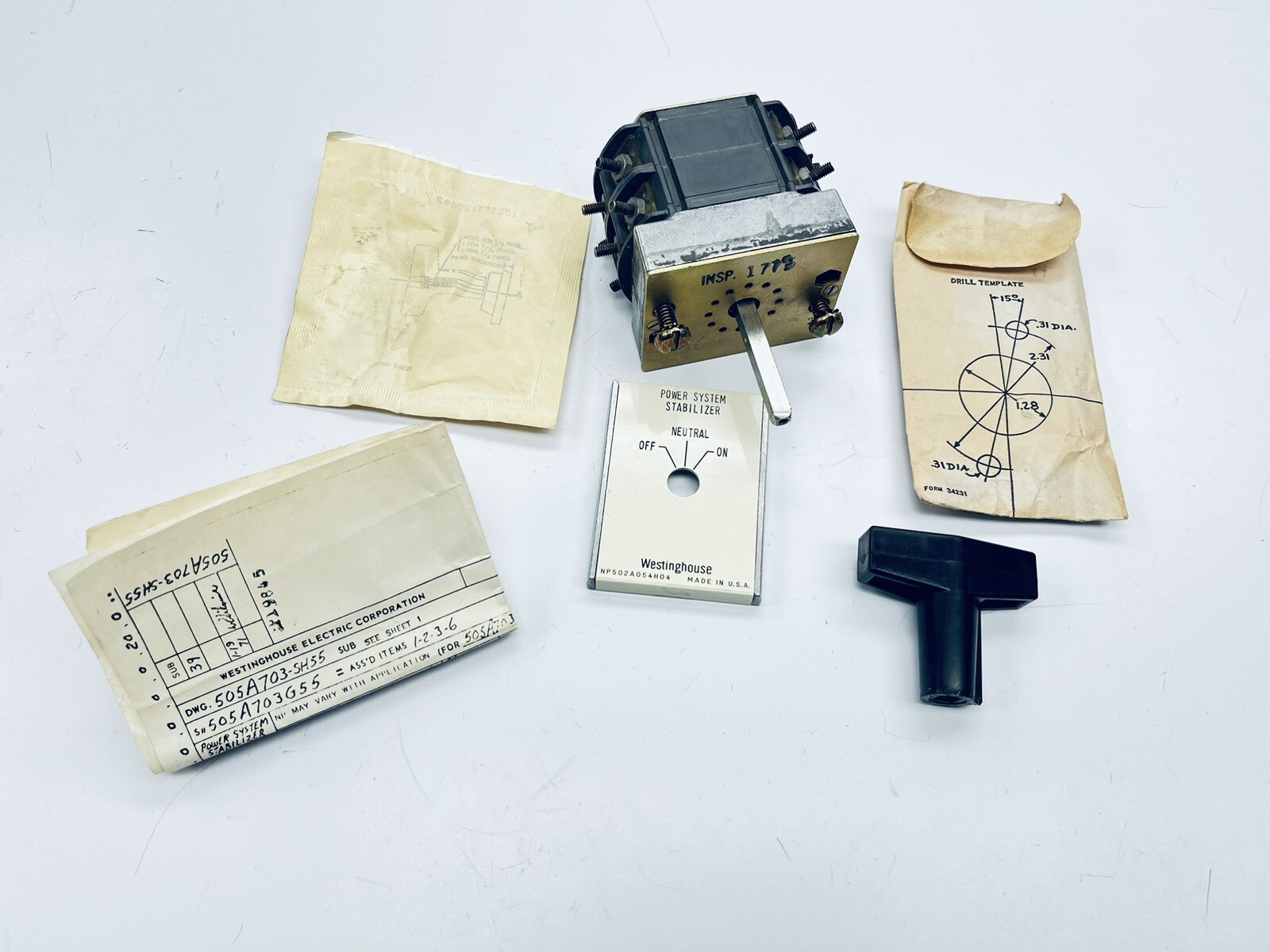 UNUSED WESTINGHOUSE NP502A054H04 ROTARY SWITCH W2-TYPE 600VAC 20AMPS