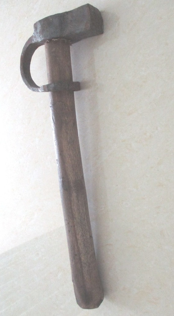 ANTIQUE TOOL HAMMER RARE UNUSUAL