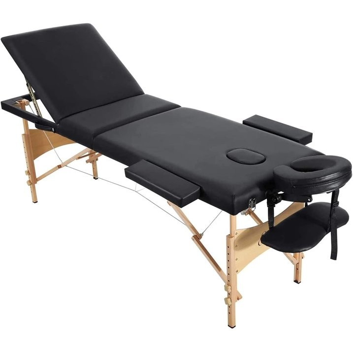 Entil tri-fold massage table adjustable height, 595lbs capacity