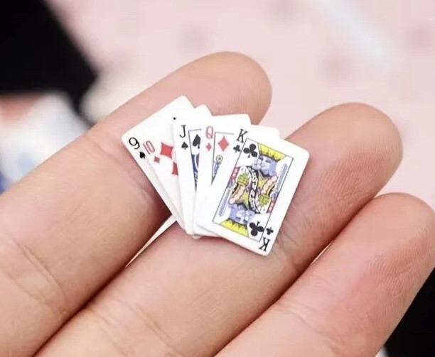 1 Set Of Mini Playing Cards - Ships Fast!!