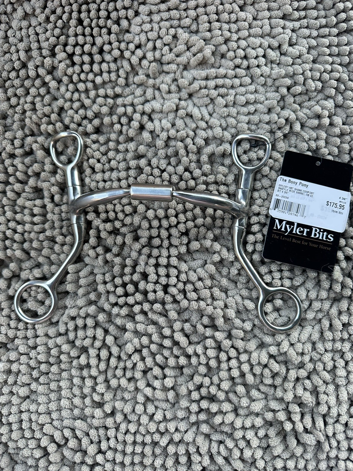 NWT Myler Toklat MB02 shank bit w/ copper inlay comfort wide barrel snaffle