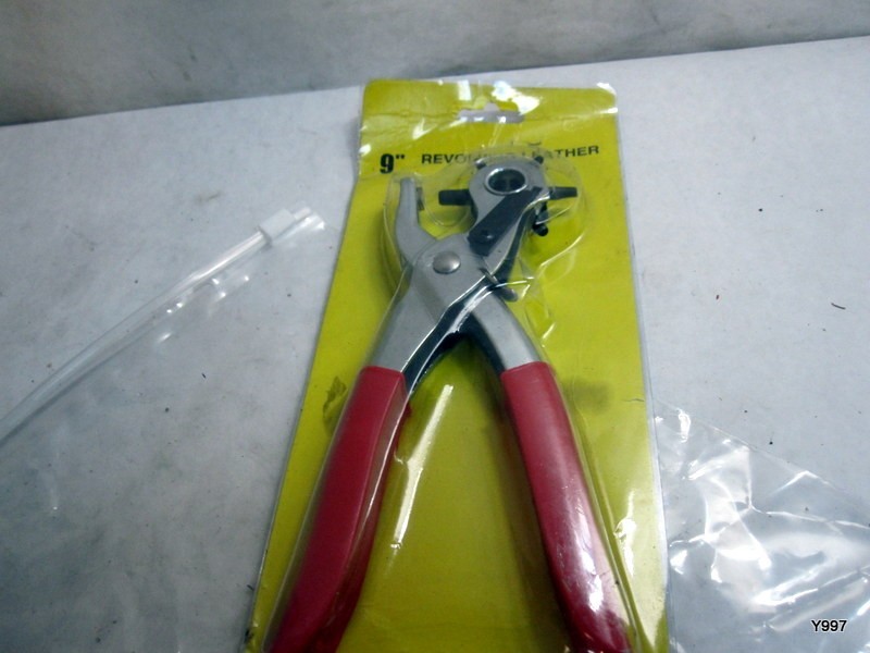 9'' Revolving Leather Punch Plier 6 Sizes Round Hole Perforator Tool