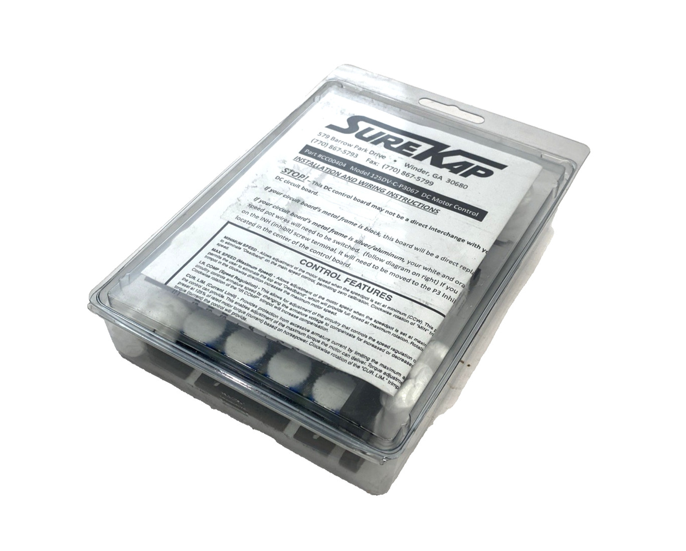Dart Controls 125DV-C-Z2318 DC Speed Control, SureKap