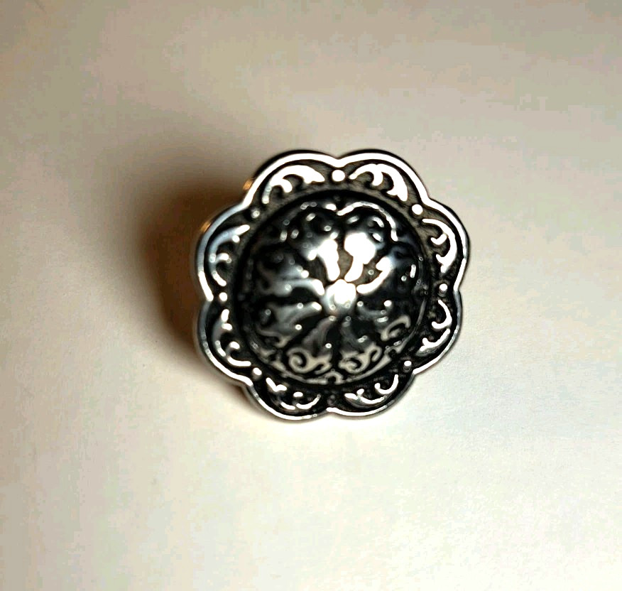 9 Hill Leather Company 1 Inch Western Antiqued Round Berry Conchos X001UHVLRD
