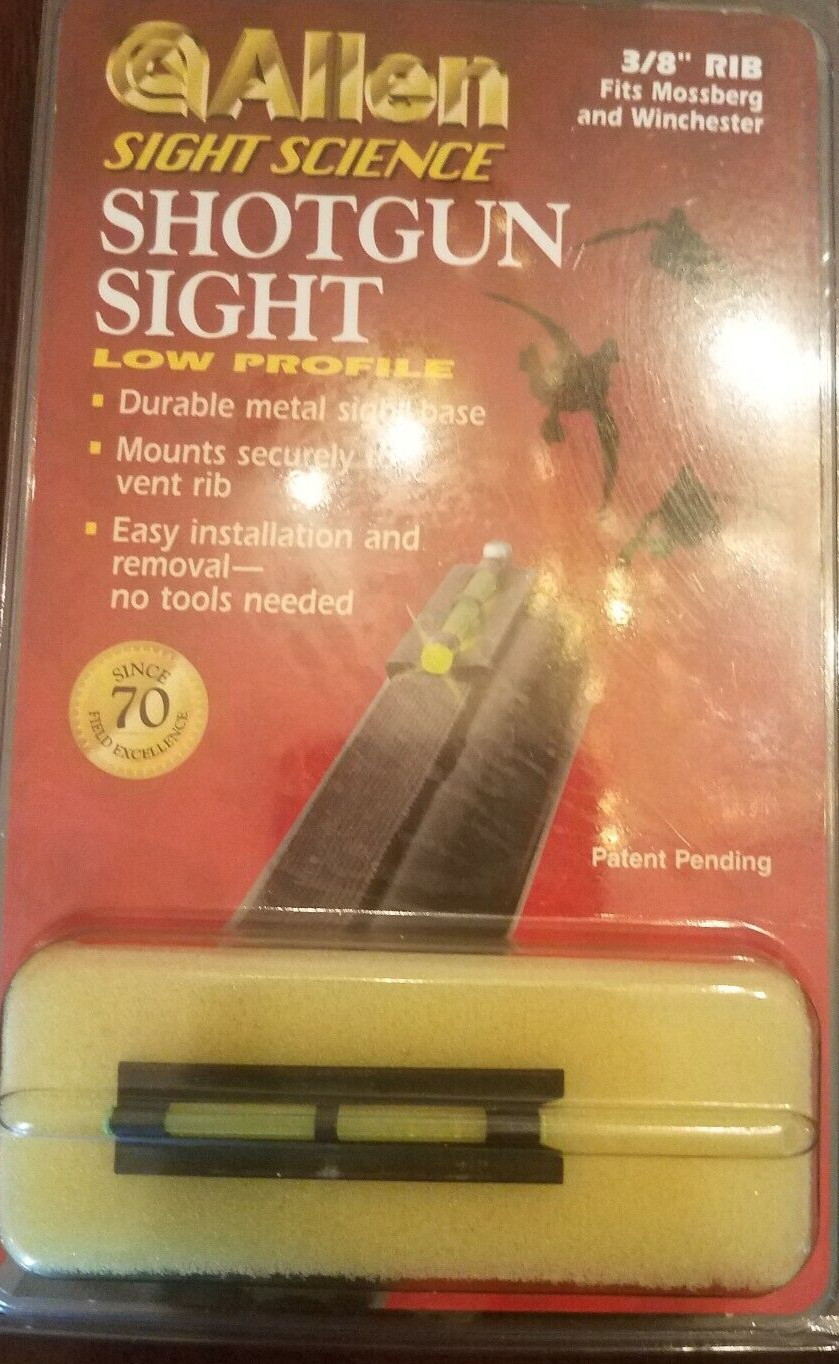 Allen Sight Science Shotgun Sight Low Profile 3/8" Rib-Brand New-SHIP N 24 HOURS