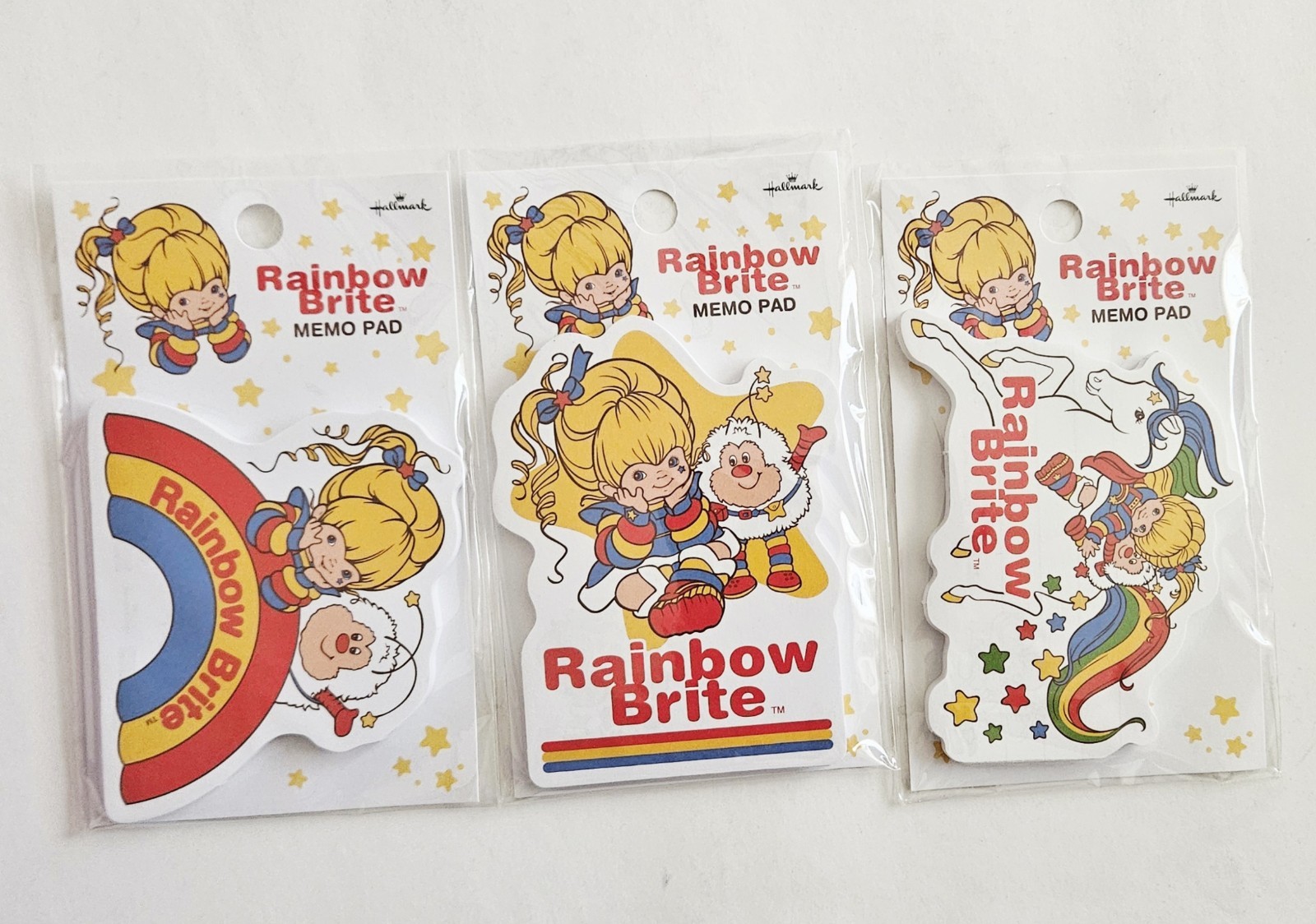 Rainbow Brite Memo Pad LOT Hallmark Japan VHTF Twink Starlite stationery notepad