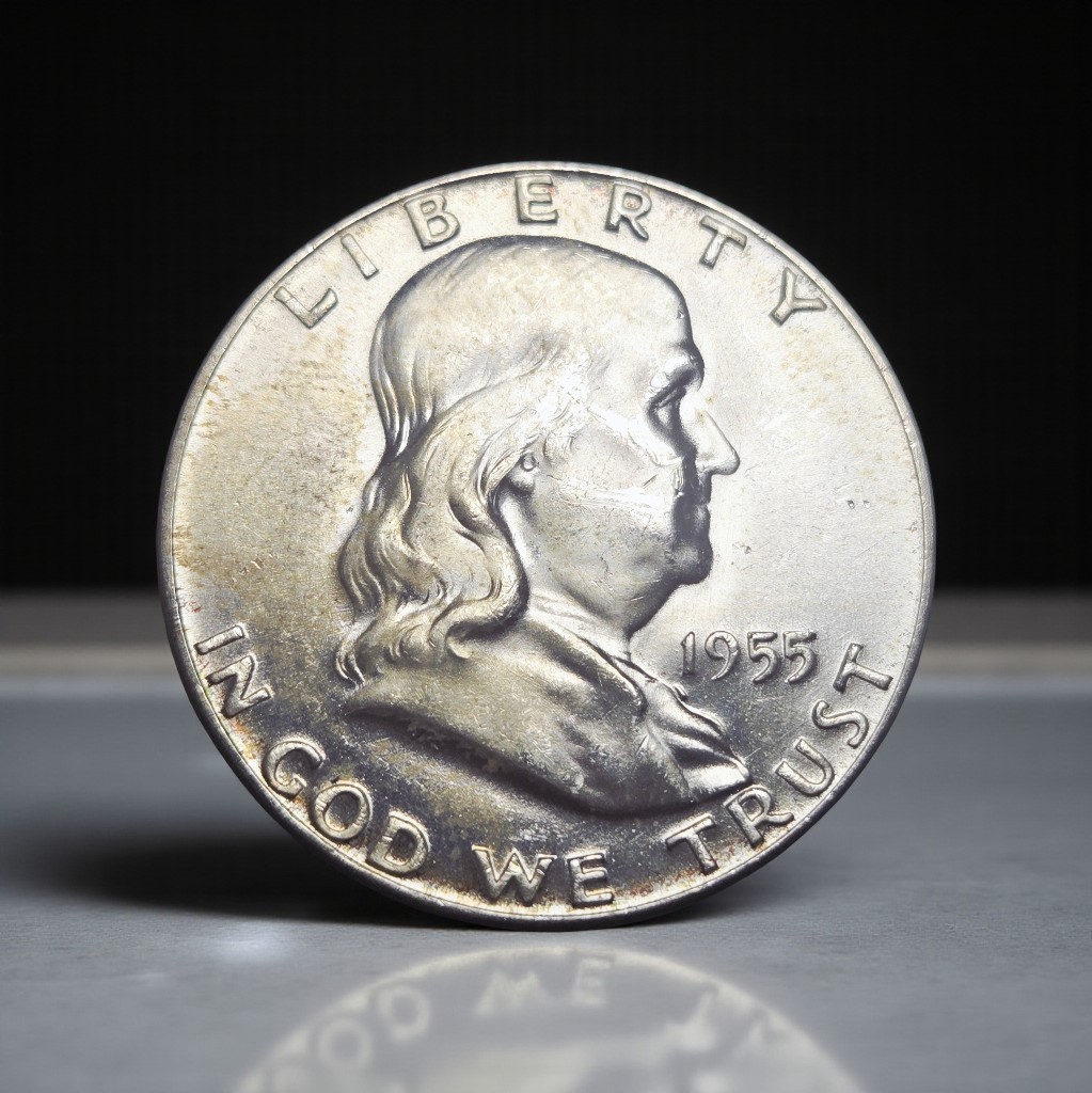 1955 Franklin Half Dollar 90% Silver
