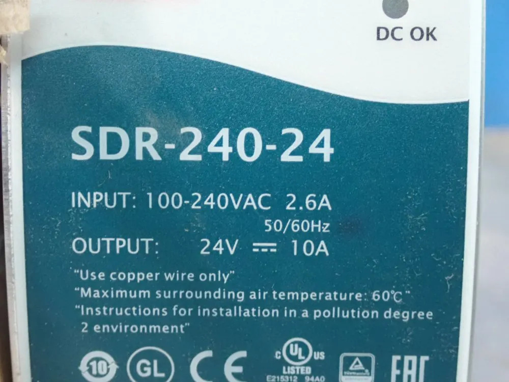 MEANWELL POWER SUPPLY SDR-240-24
