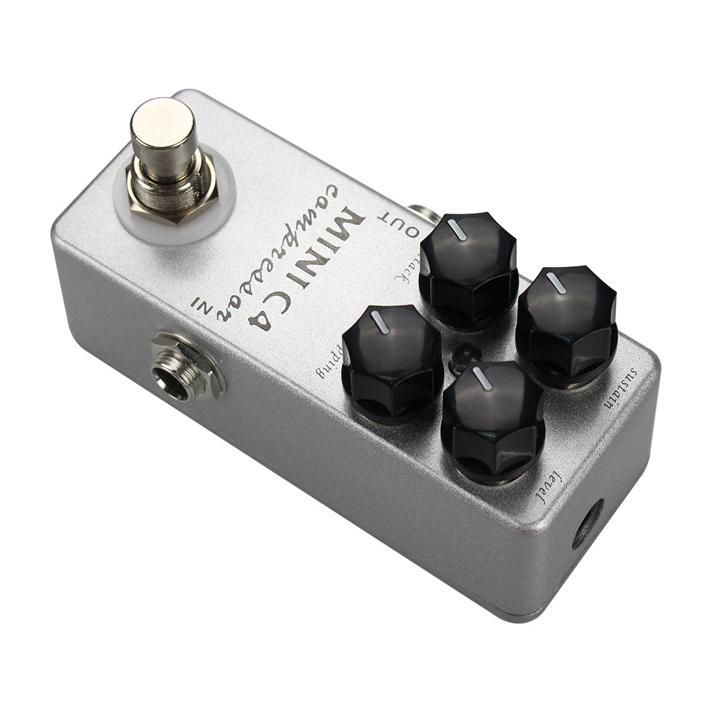 MOSKYAudio Mini C4 Compressor Guitar Effect Pedal True Bypass 4 Functional Knob