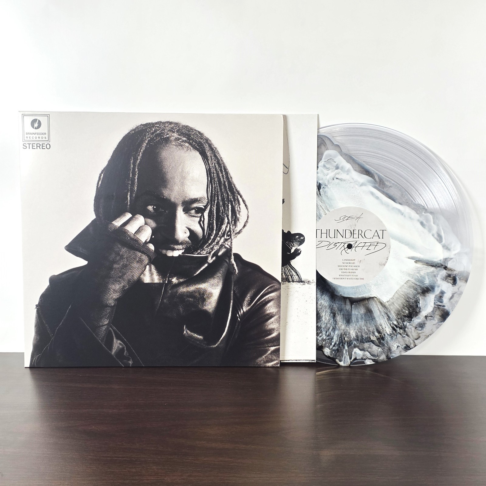 THUNDERCAT Distracted Blood Records Numbered /1000 BLACK LACE Clear Vinyl LP