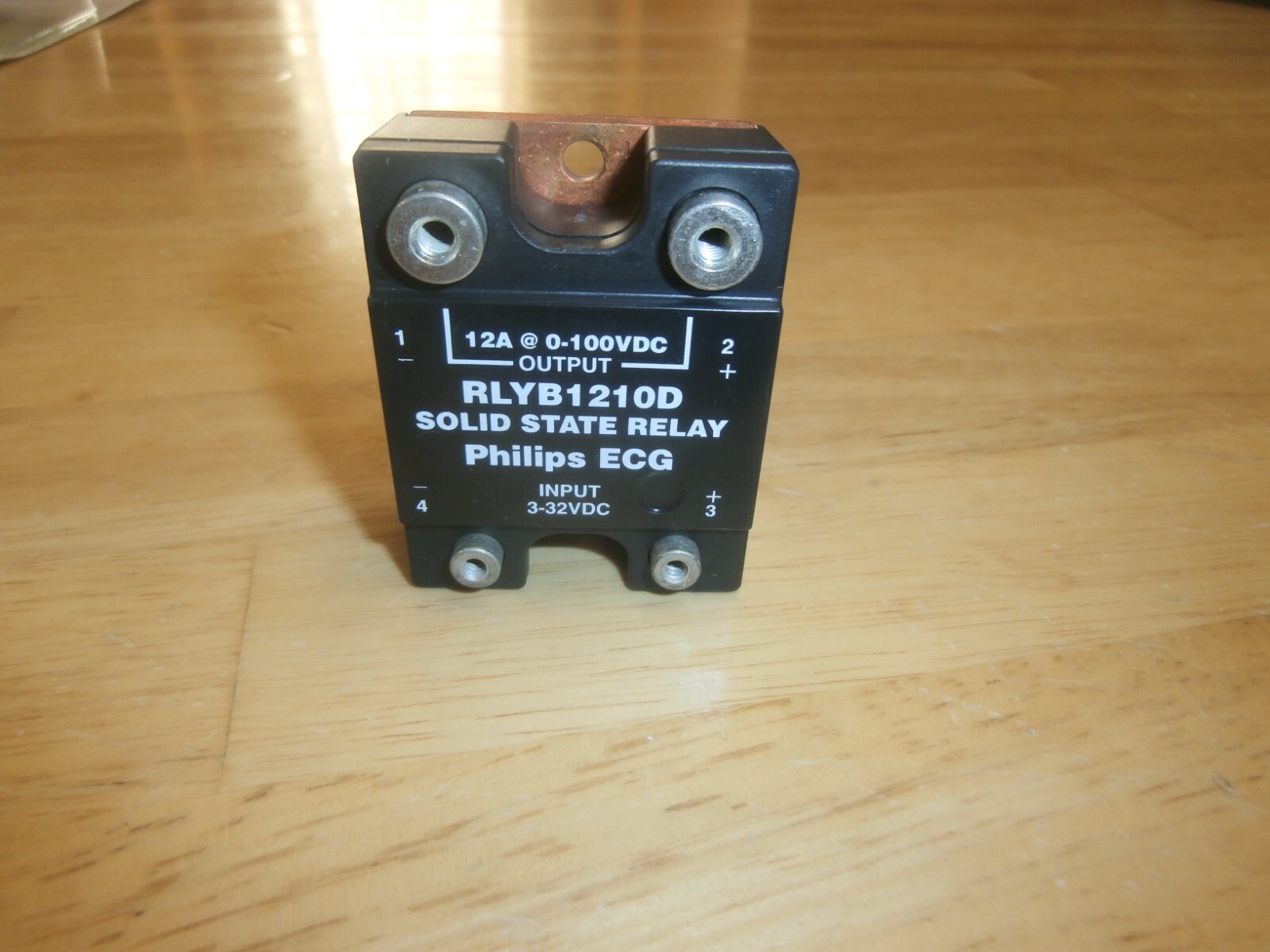 ECG RLYB1210D SOLID STATE RELAY SPST 12A INPUT:3-32VDC, =RS3-1D12-41M,NOS