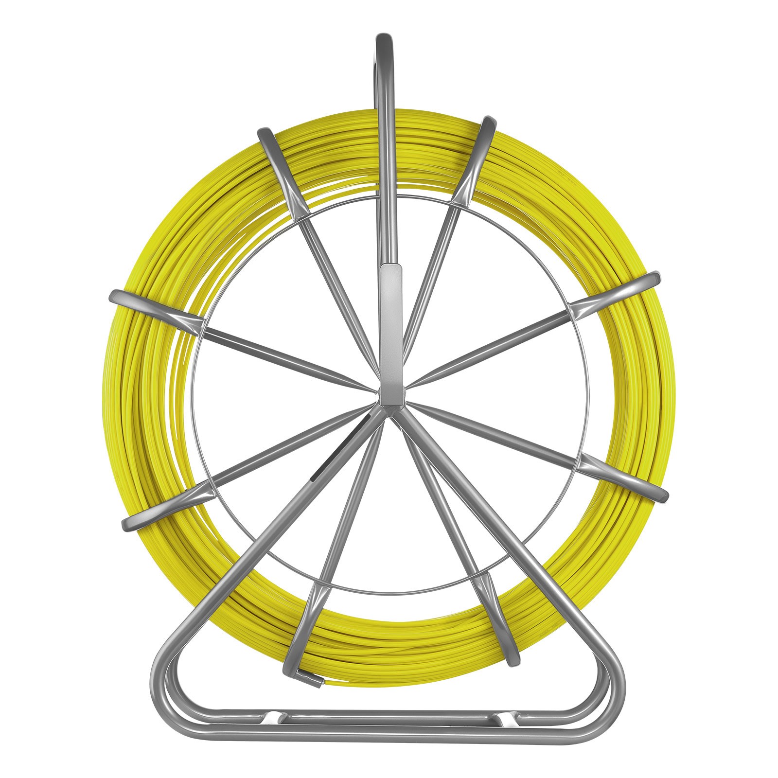 Uimoso 500FT Fiberglass Fish Tape 6.3MM 1/4 in Wire Puller with Stand