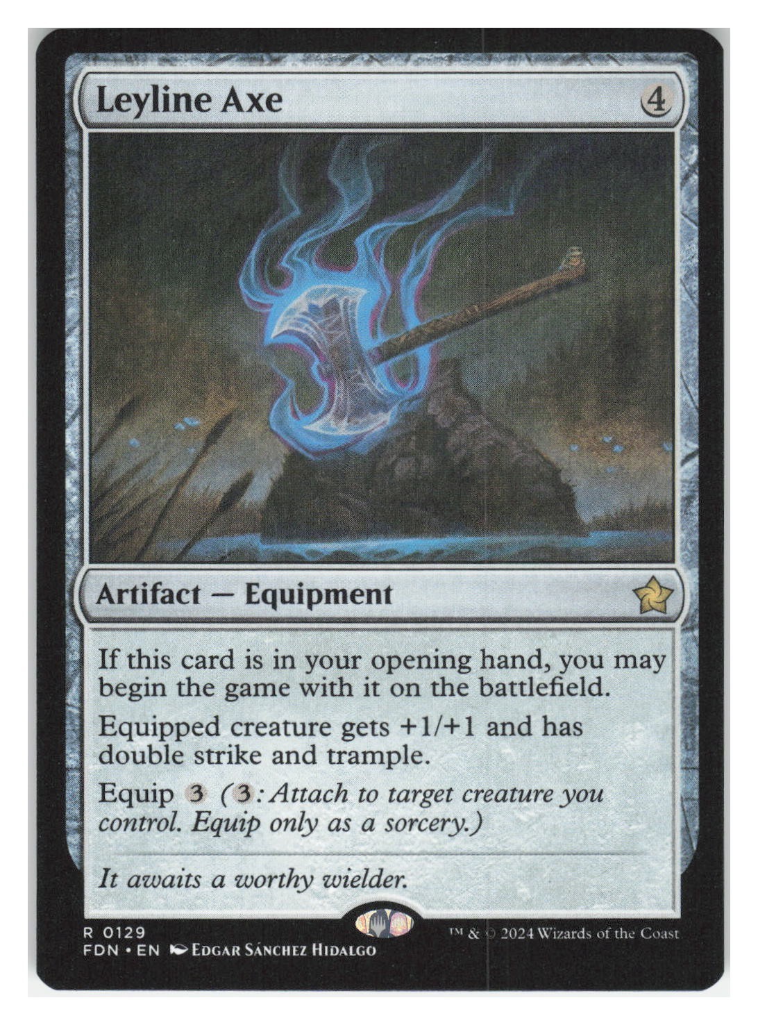 Leyline Axe #129 (NM) Foundations FDN Magic MTG