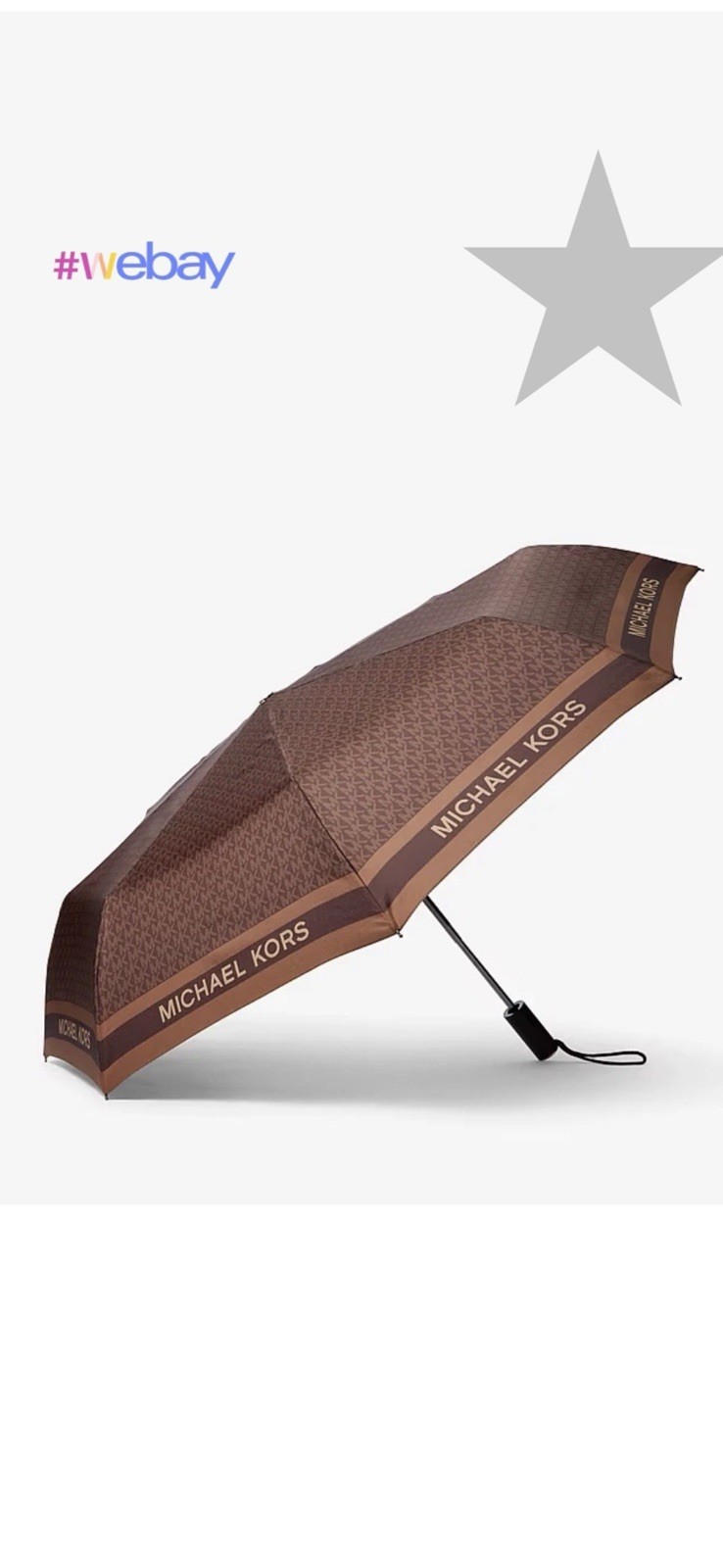 Brand New Authentic  Michael kors Logo Umbrella NWT