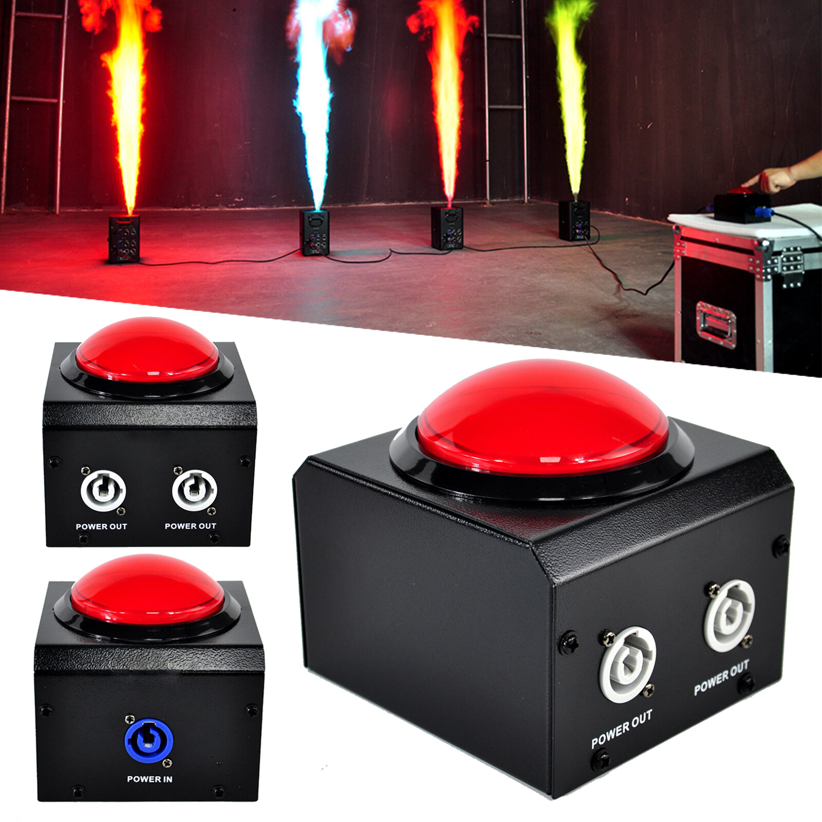Manual Press Controller Stage Effect Carbon Dioxide Column Fire Flame Thrower US