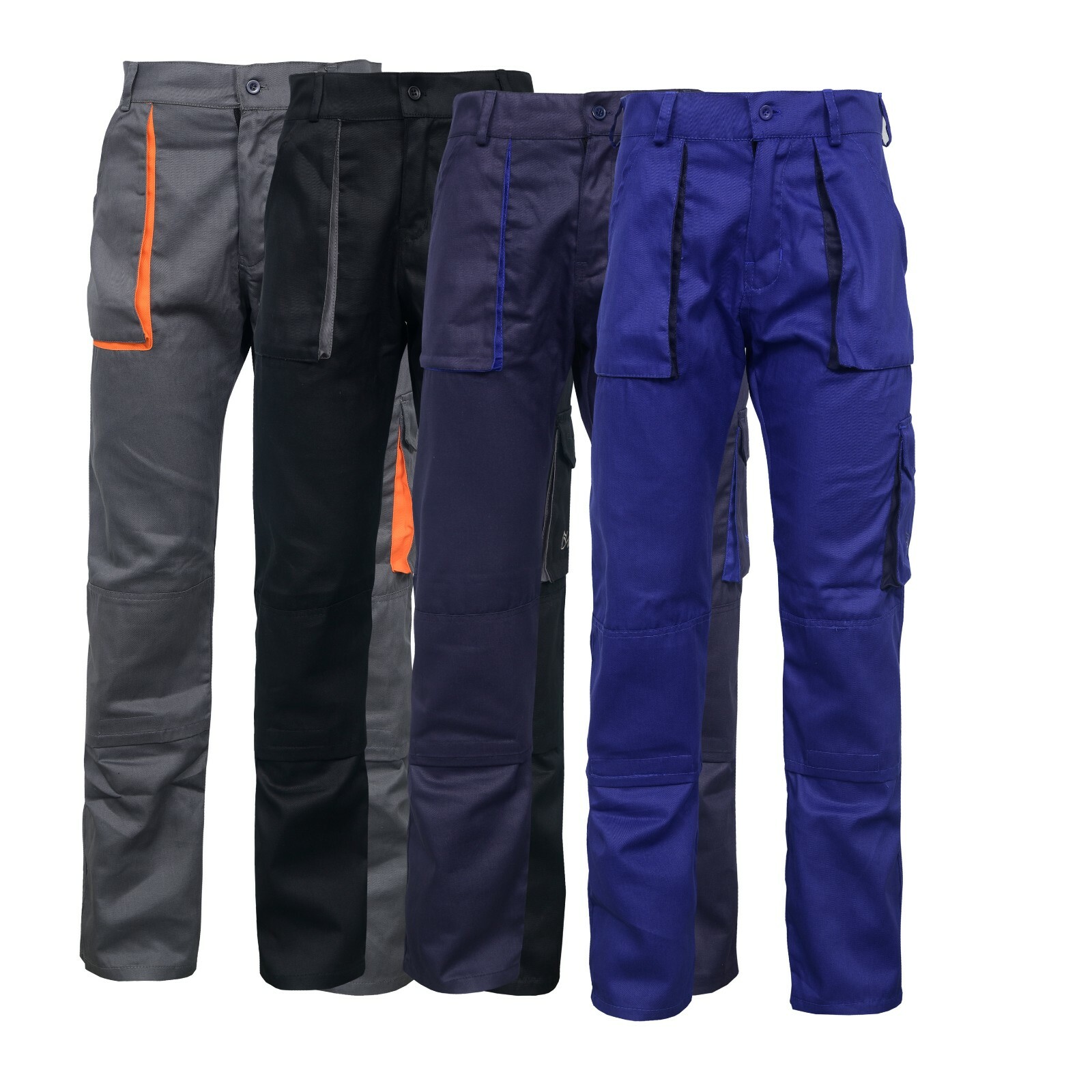 Work Trousers Pants Knee Pad Pockets Men's Cargo Multi Pocket Work Wear