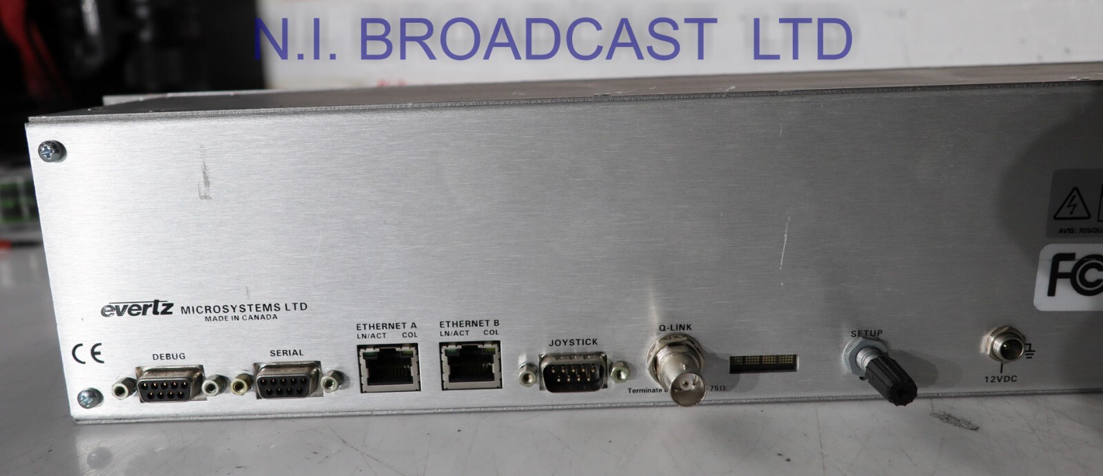 1x Evertz cp2032e ethernet IP router matrix panel