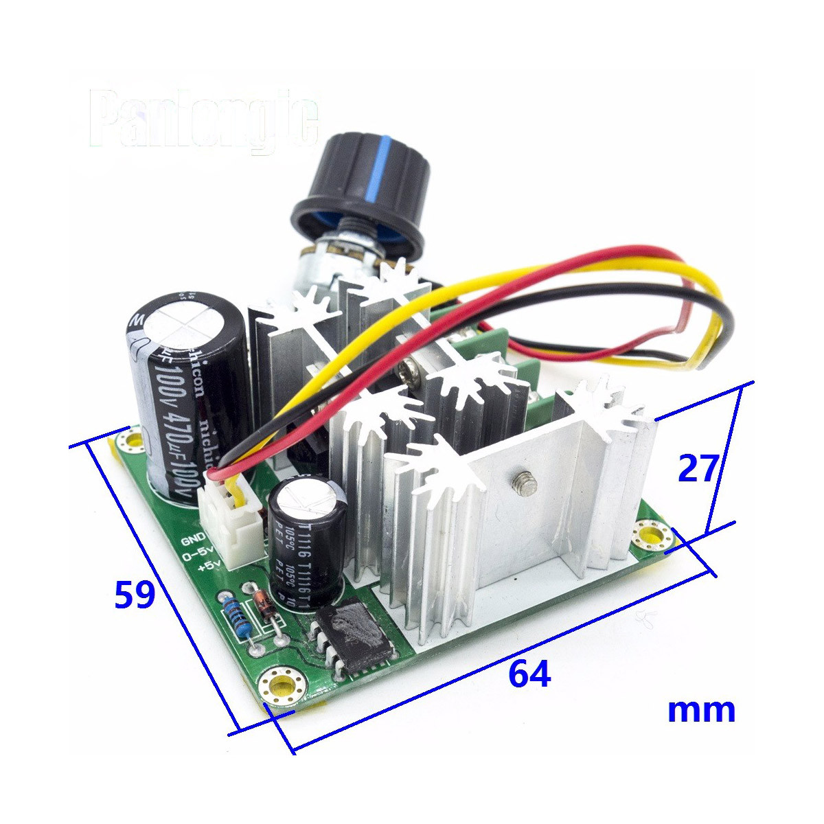 2pc 15A 6V-90V Pulse Width Modulators For PWM Stepless DC Motor Speed Controller
