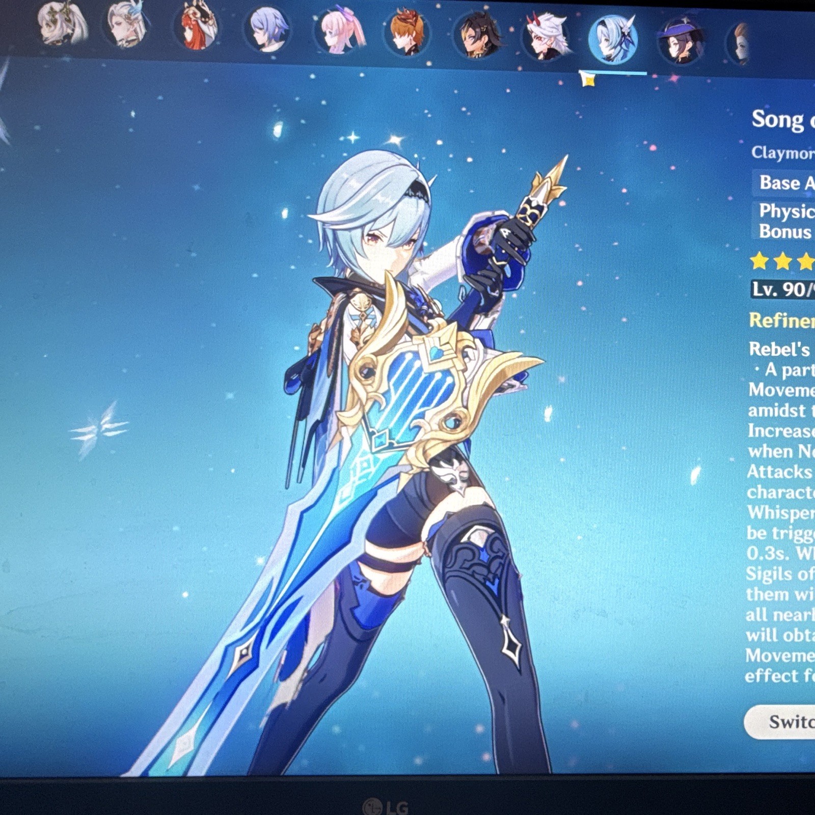 Genshin Impact AR. 60 Game Account - Multiple 5-Star Characters & Weapons