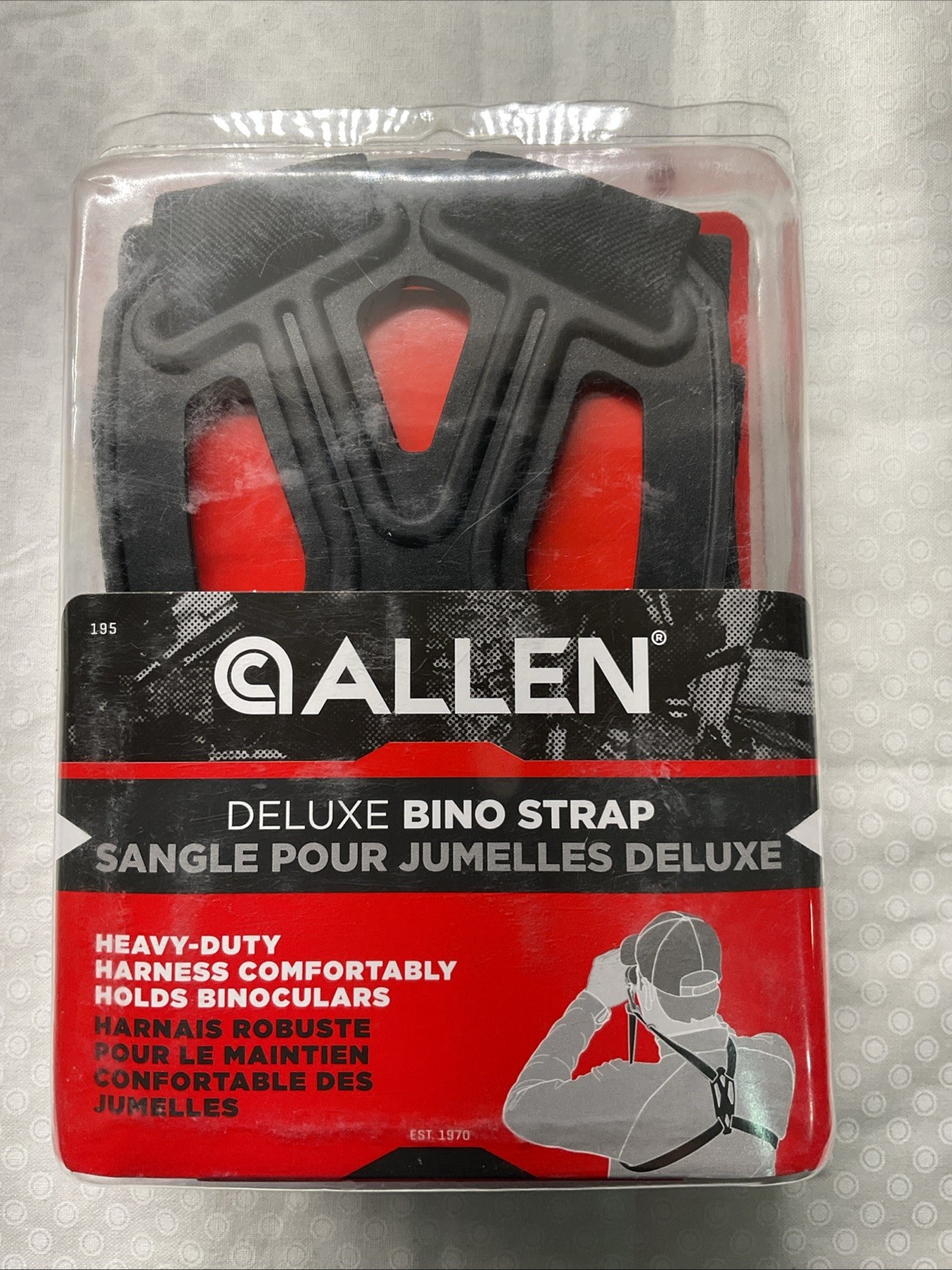 Allen Company Deluxe Bino Strap Heavy Duty Binoculars Harness Black New