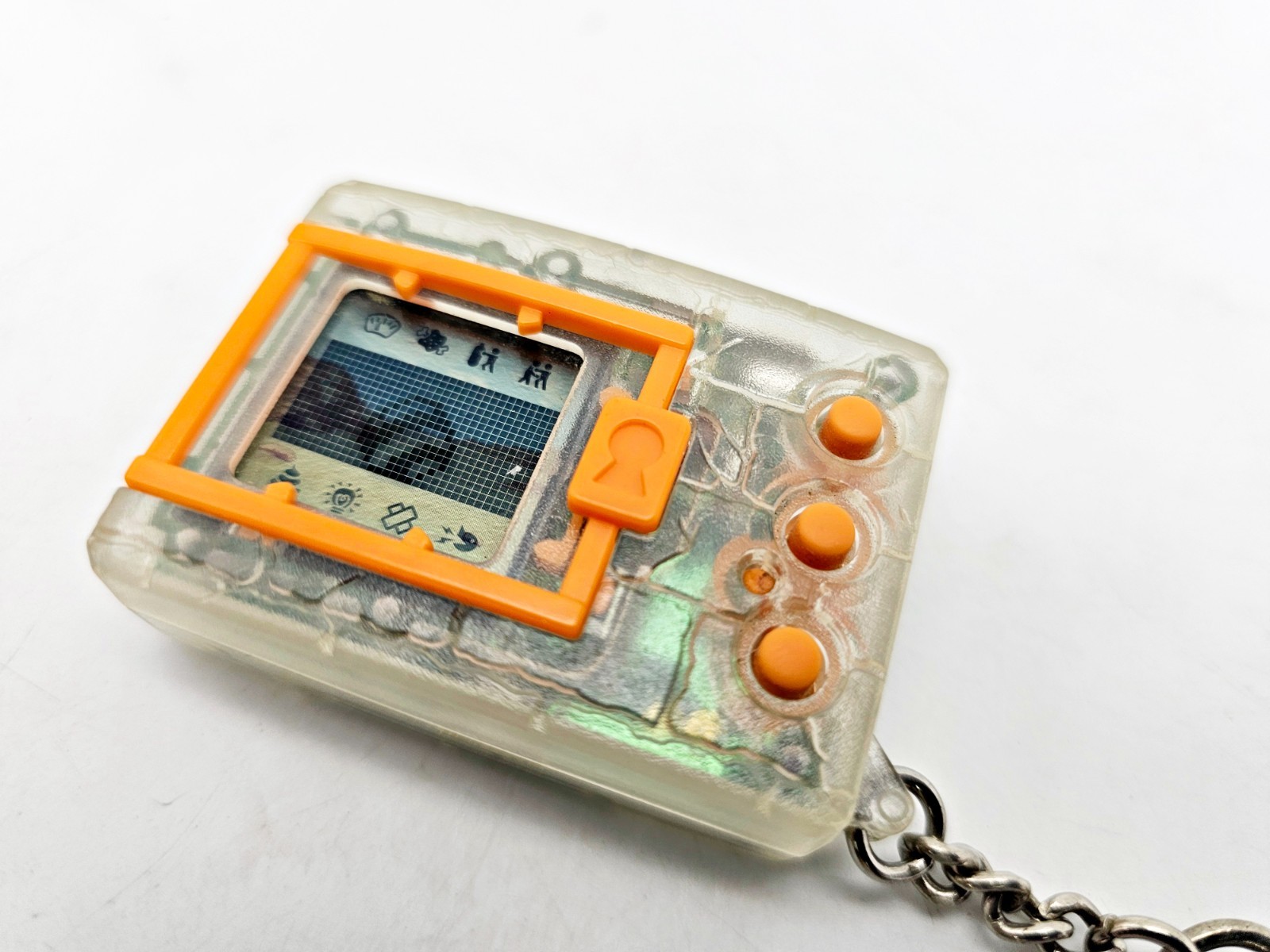 Bandai 1997 Digimon Skeleton Orange