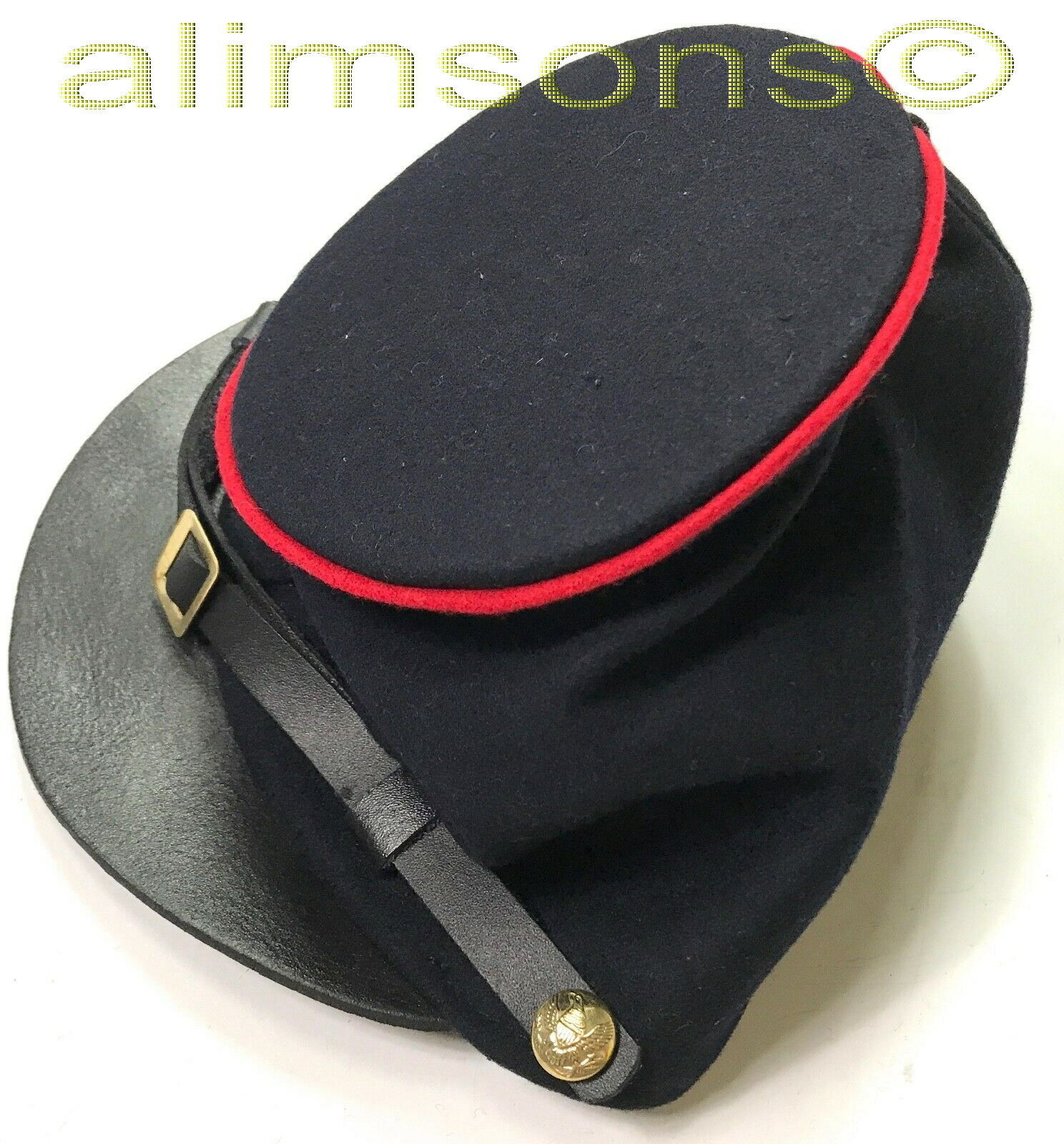 CIVIL WAR US UNION BLUE WOOL ARTILLERY FORAGE CAP HAT-ALL SIZES!!!