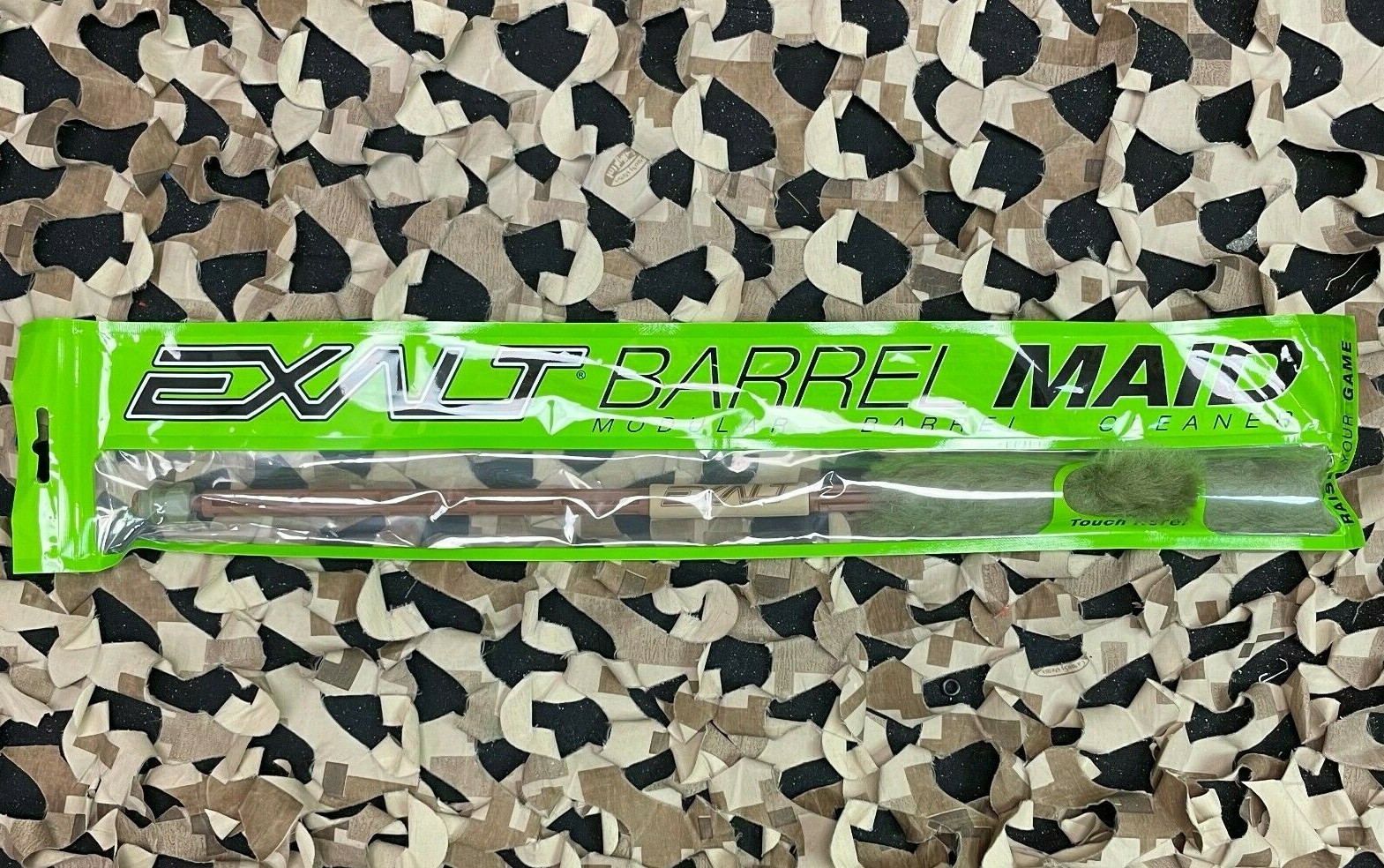 NEW Exalt Paintball Barrel Maid Swab - Camo