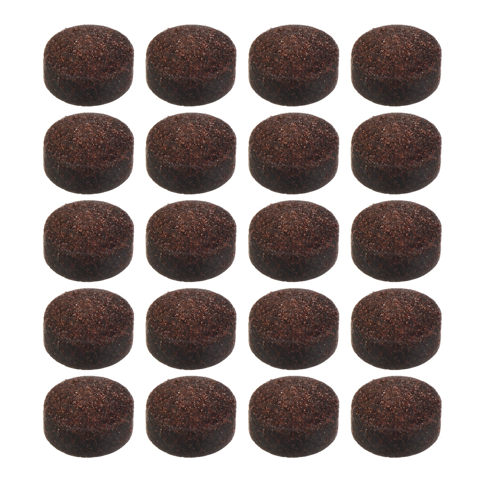 20Pcs 11mm Billiard Pool Cue Tips Snooker Pool Stick Replacement Tips, Brown
