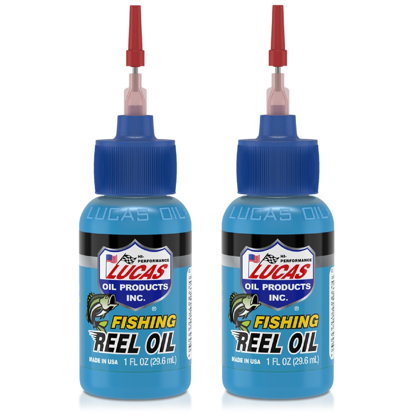 Lucas Oil Set of 6 Salt & Fresh Water Fishing Reel Oil Lubricant 1 Oz Bottles