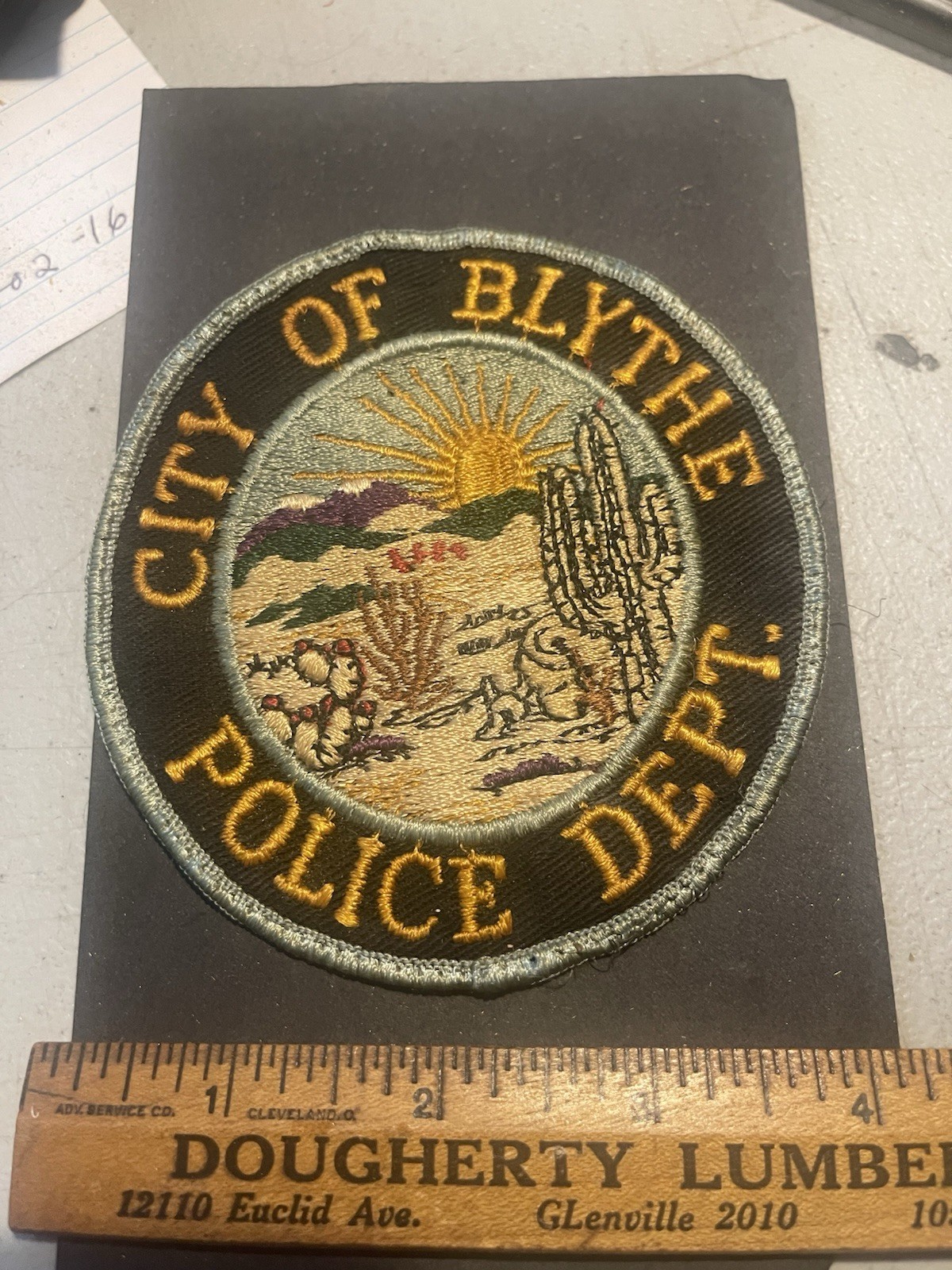 Vintage City of Blythe Police Department California