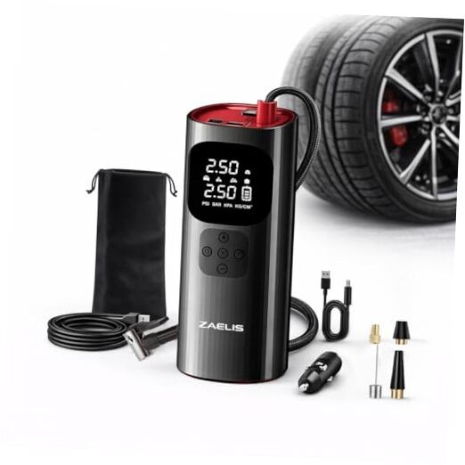 Tire Inflator Portable Air Compressor - 3X Faster 150PSI Air Pump for Car