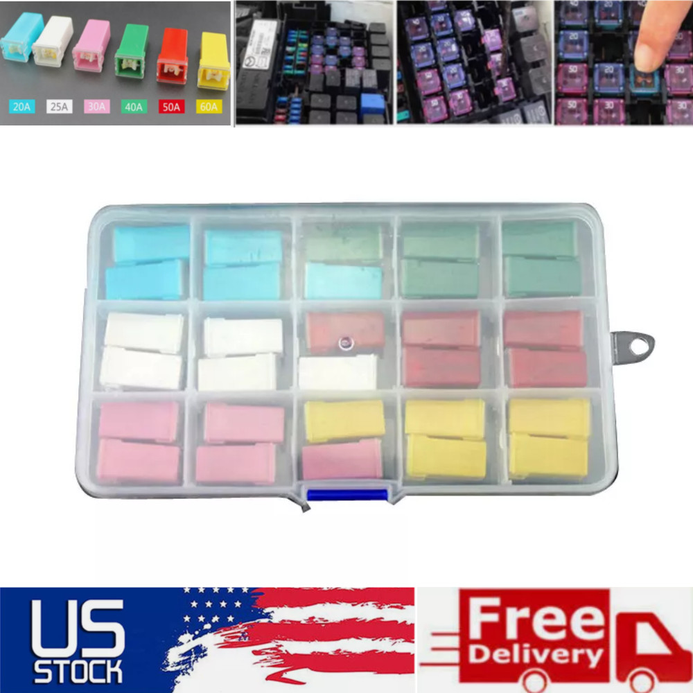 30Pcs Car Fuses Assortment Kit Automotive Fuses for Pickup Truck Car RV and SUV
