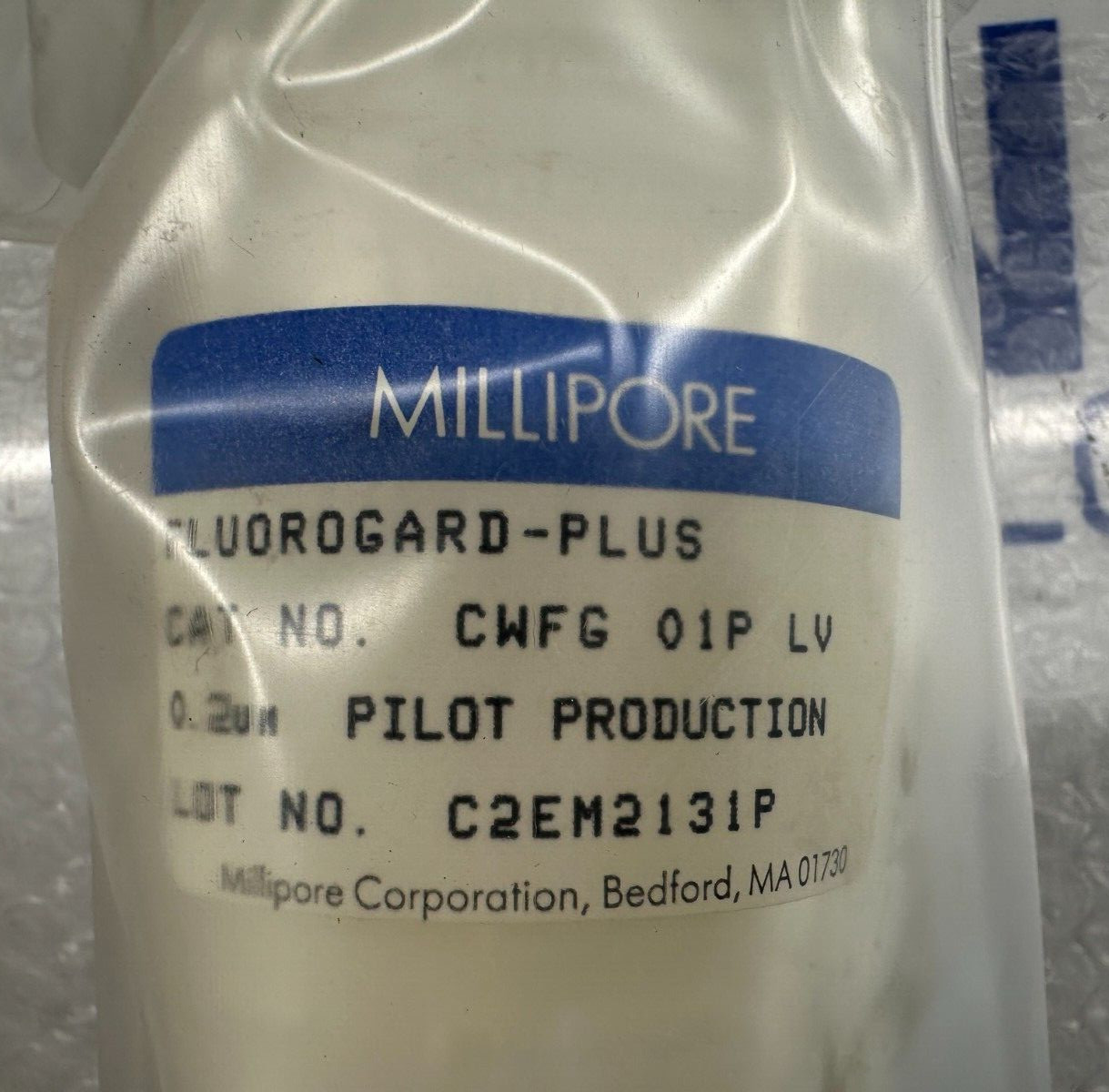 Millipore Fluorogard-Plus CWFG01PLV Cartridge Filter 0.2um, 10"L, TEV O-ring