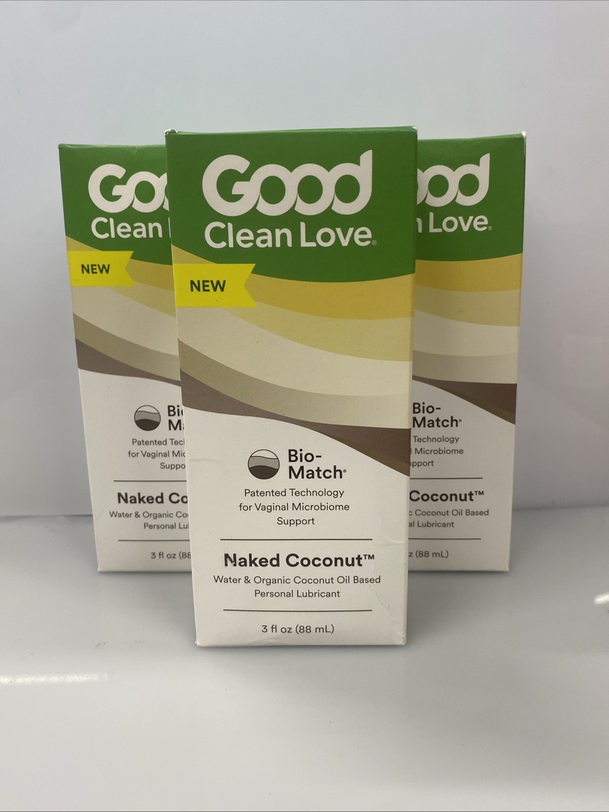 3Pack Personal Lubricant, Naked Coconut™, 3 fl oz (88 ml)