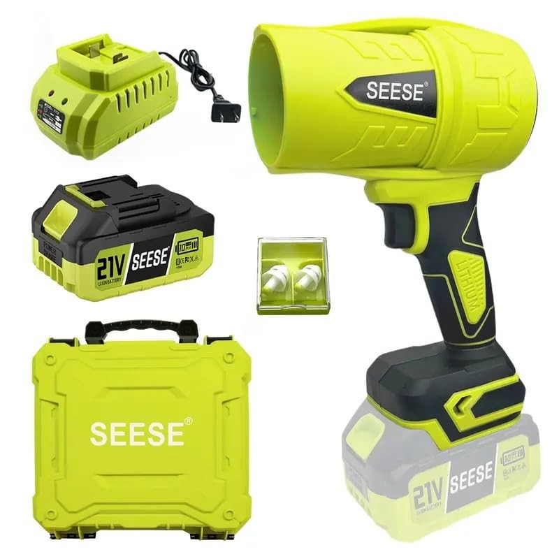 Turbo Jet Leaf Blower: Cordless Leaf Blower for Yard Leaves, Driveway Sand & ...