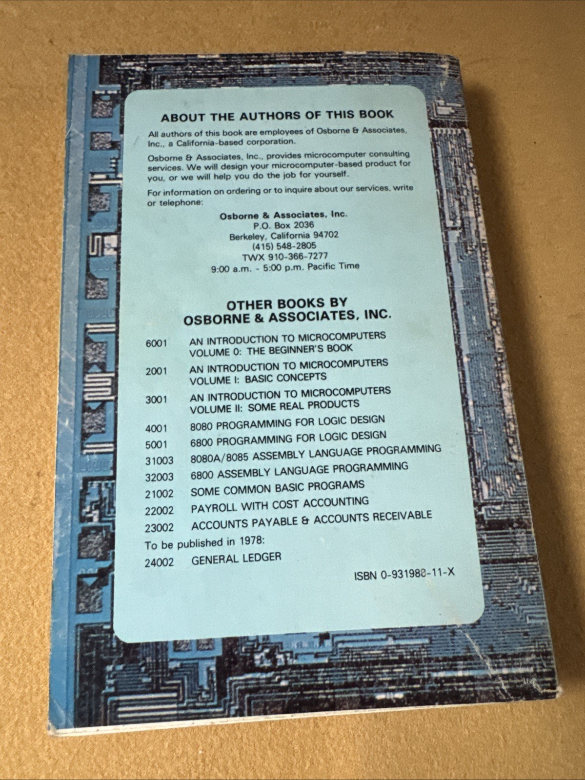 Z80 PROGRAMMING FOR LOGIC DESIGN (IHB22)