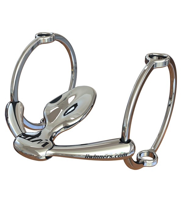 Winning Tongue Plate WTP Event Gag Bit w/Extended Plate 67mm Ring Superior SS 5"