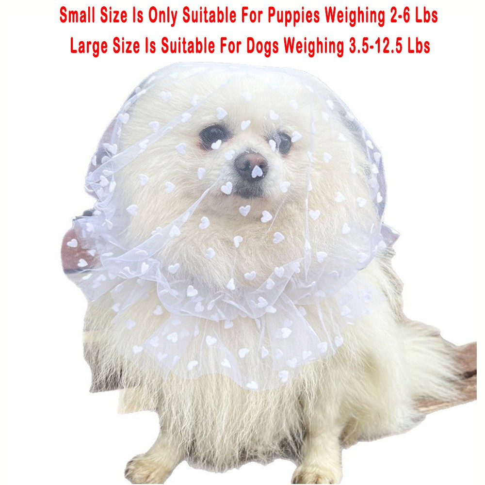 Brand New Pet Anti-Eating Hood Flocked Dog Face Shield fits Puppies & Small Dogs