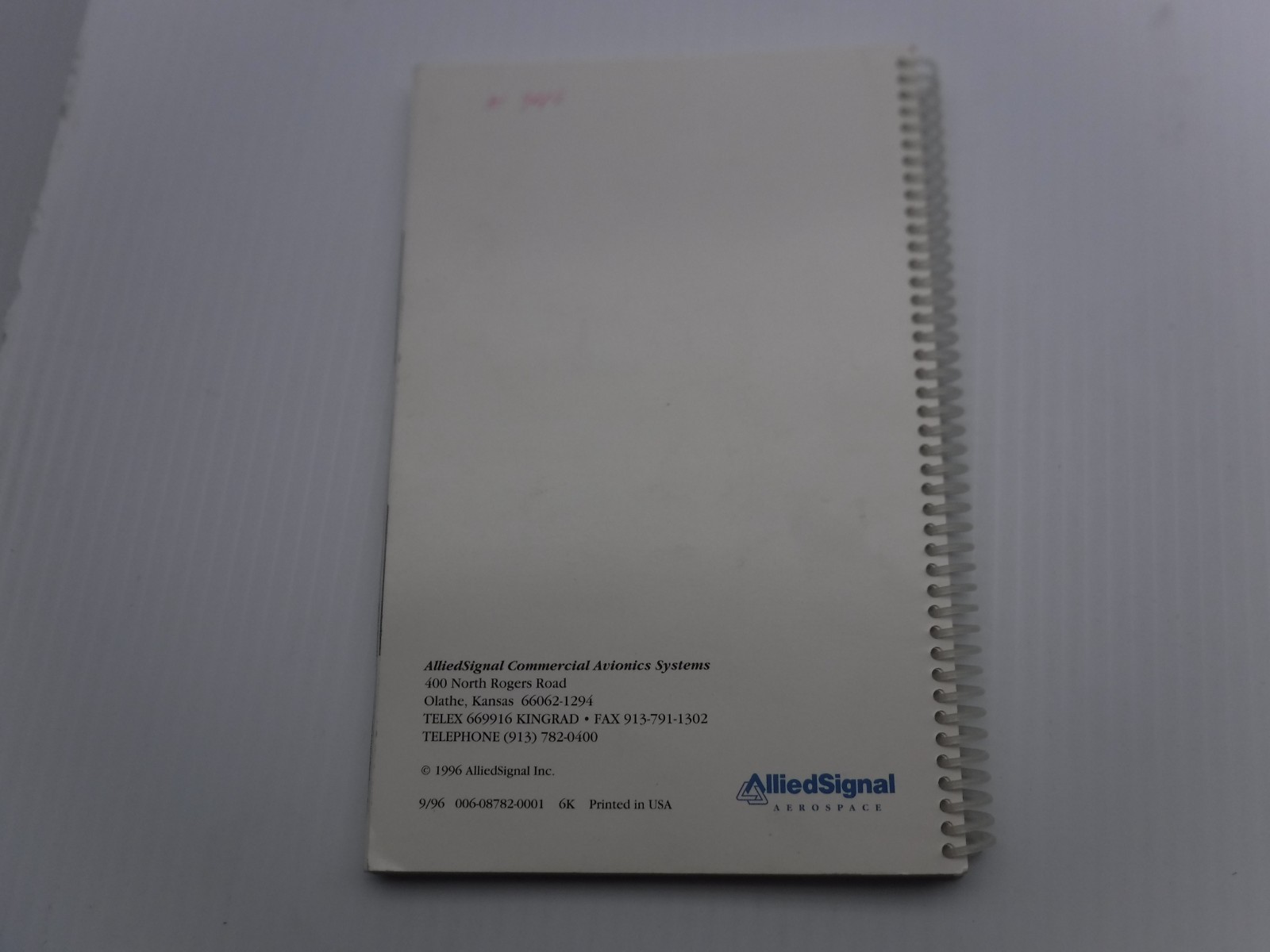 Allied Signal KLX 100 Operator's Guide Software Version 2