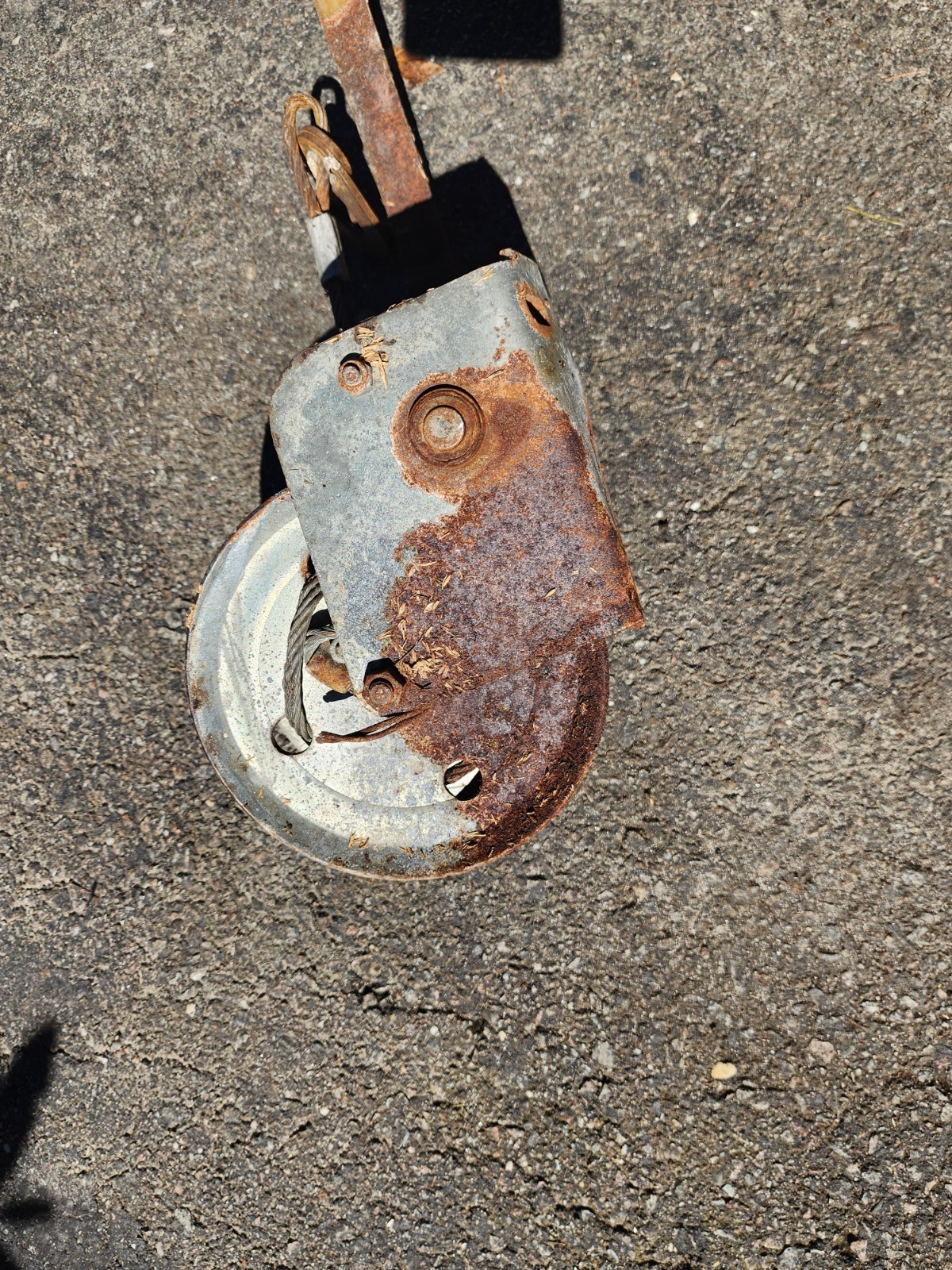2100#Boat Winch with Bracket Manual Hand Crank